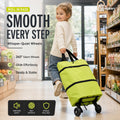 🛍️ 2-in-1 Foldable Shopping Cart – Carry More, Roll Easier