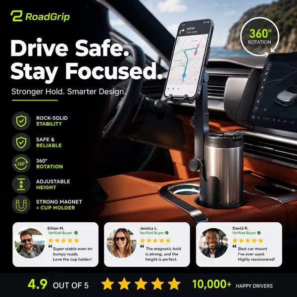 Car Cup Holder Phone Mount