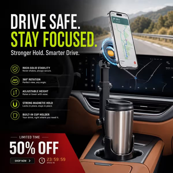 Car Cup Holder Phone Mount