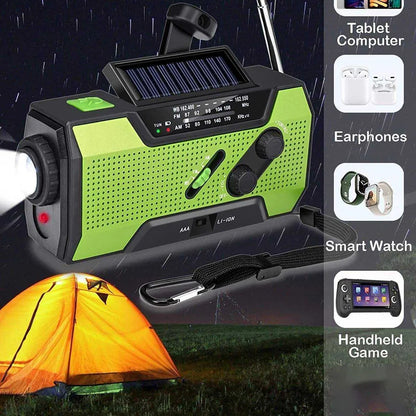 Multifunctional Outdoor Solar Emergency Hand Crank Radio