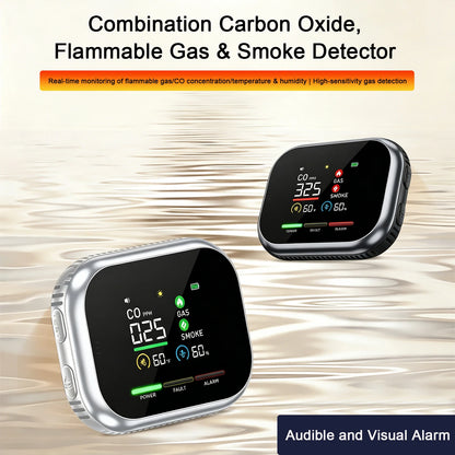 Portable Multi-Gas Alarm with LCD Display & Battery Backup