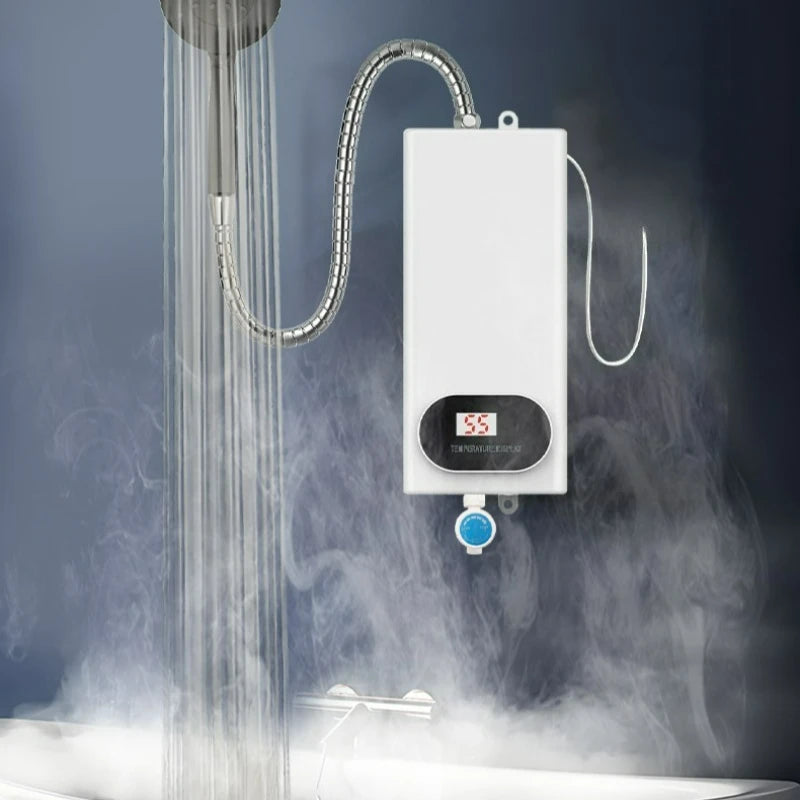 🎉 2026 Sale — Over 15,000 Sold!💧 Compact Tankless Instant Electric Water Heater‑LED Temperature Display with Multi‑Safety Protection ✨