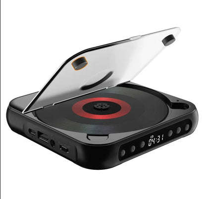 💿50% OFF | Retro Portable Bluetooth 5.3 CD Player – Lossless Clear Sound, 2000mAh Rechargeable Battery, Play All CD & MP3 Discs!