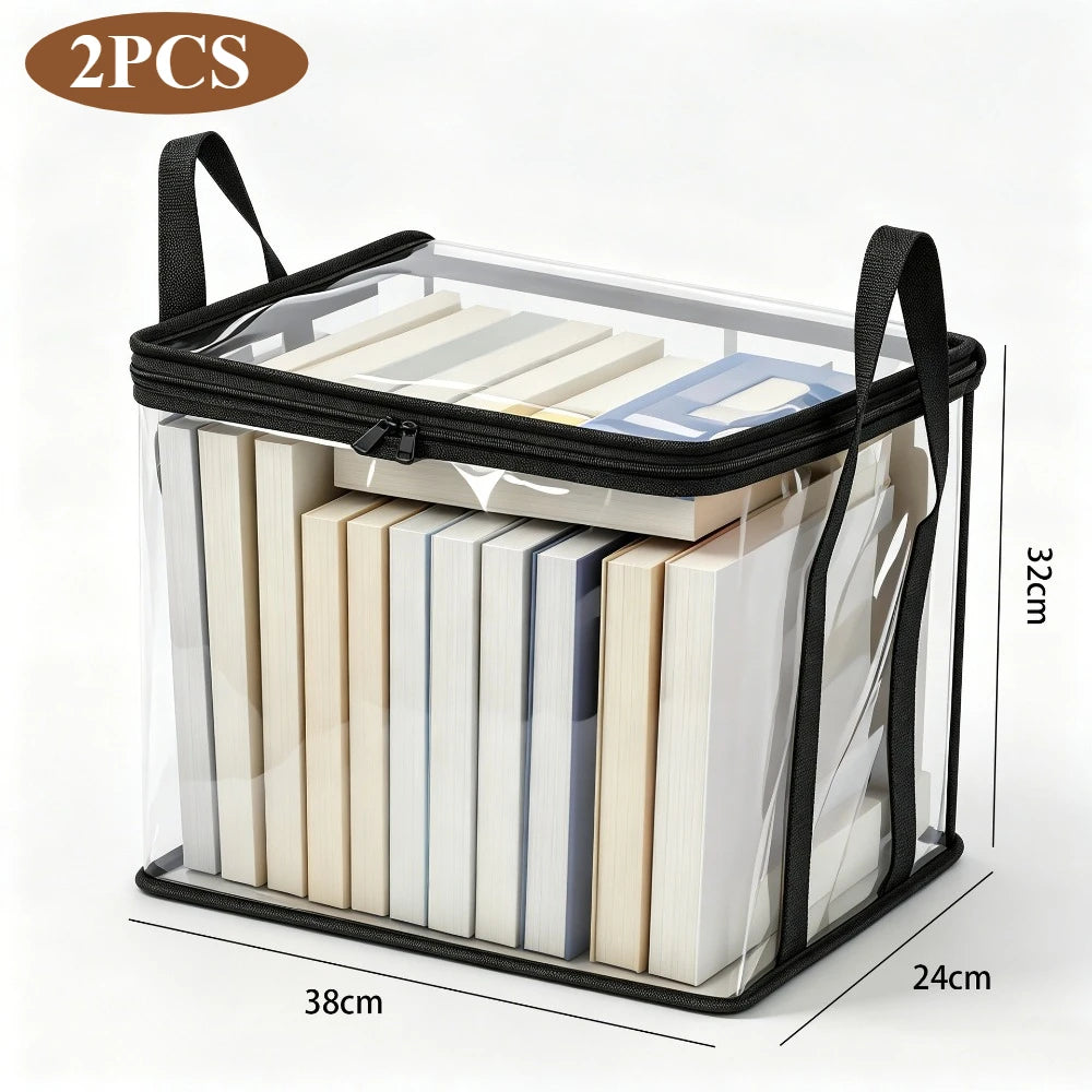 🔥Last Day 49% OFF📦Portable Large Heavy-Duty Thick Plastic Clear Storage Box with Hinged Lid | Home, Travel & Camping