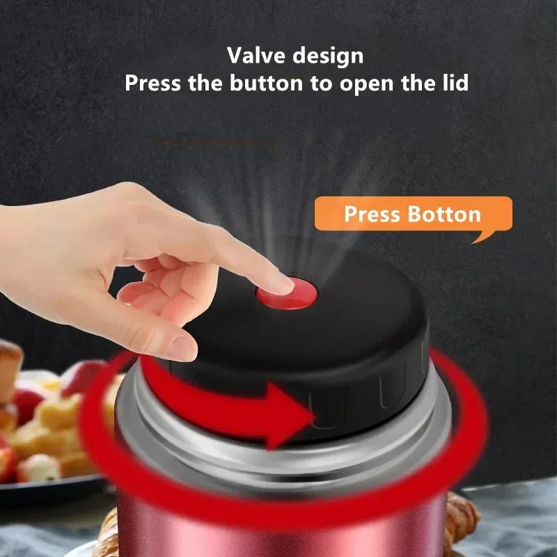 🍲 50% OFF NOW!🔥 316 Stainless Steel Food Jar – Vacuum Insulated & Leak-Proof – Thermal Cooking Essential 🥄