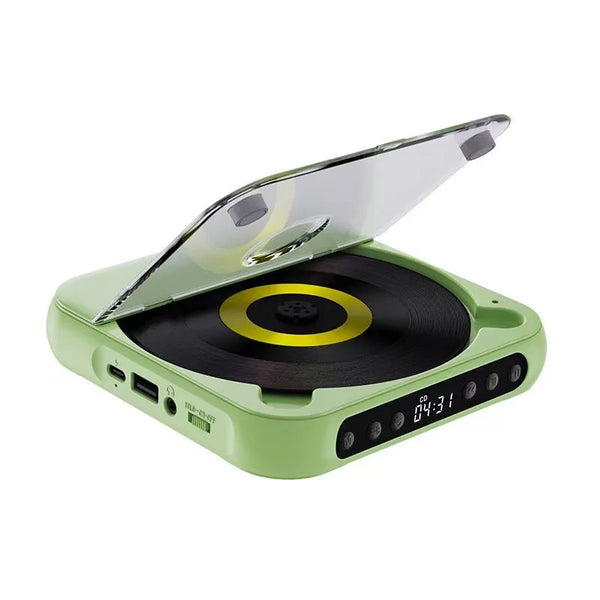 💿50% OFF | Retro Portable Bluetooth 5.3 CD Player – Lossless Clear Sound, 2000mAh Rechargeable Battery, Play All CD & MP3 Discs!