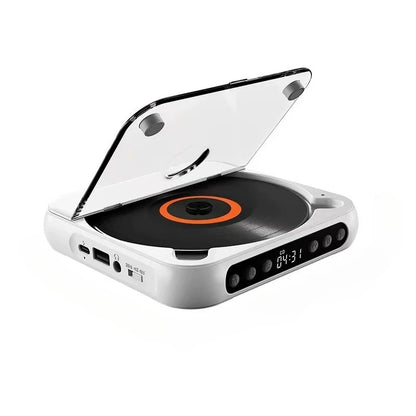 💿50% OFF | Retro Portable Bluetooth 5.3 CD Player – Lossless Clear Sound, 2000mAh Rechargeable Battery, Play All CD & MP3 Discs!
