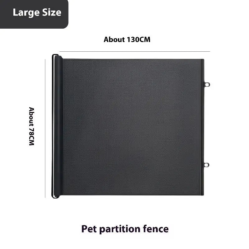 Retractable Pet Mesh Fence & Cat Gate – No-Drill Safety Barrier for Small, Medium & Large Pets