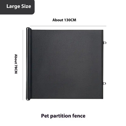 Retractable Pet Mesh Fence & Cat Gate – No-Drill Safety Barrier for Small, Medium & Large Pets
