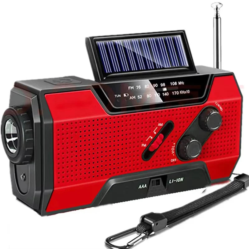 Multifunctional Outdoor Solar Emergency Hand Crank Radio