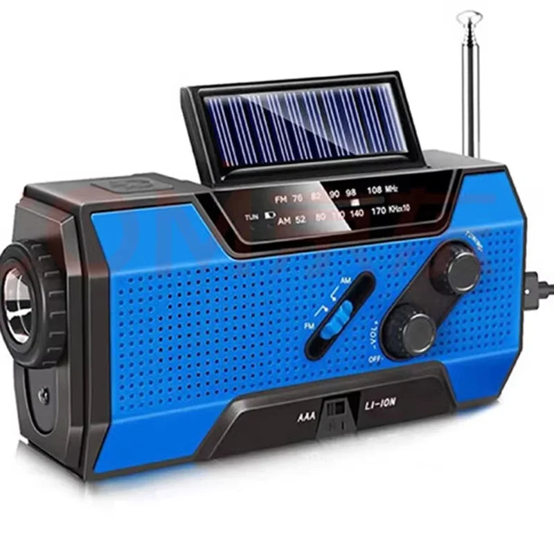 Multifunctional Outdoor Solar Emergency Hand Crank Radio