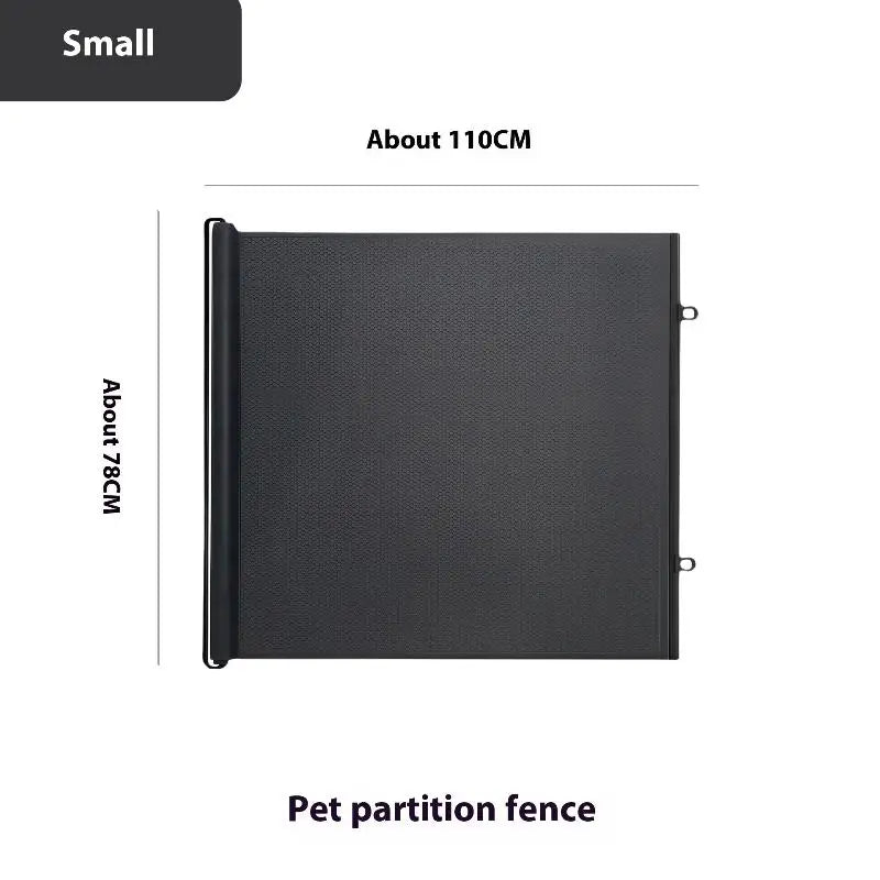 Retractable Pet Mesh Fence & Cat Gate – No-Drill Safety Barrier for Small, Medium & Large Pets