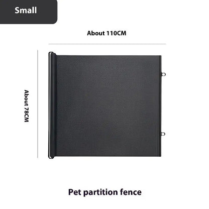 Retractable Pet Mesh Fence & Cat Gate – No-Drill Safety Barrier for Small, Medium & Large Pets