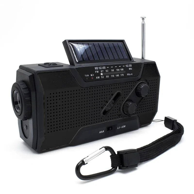 Multifunctional Outdoor Solar Emergency Hand Crank Radio
