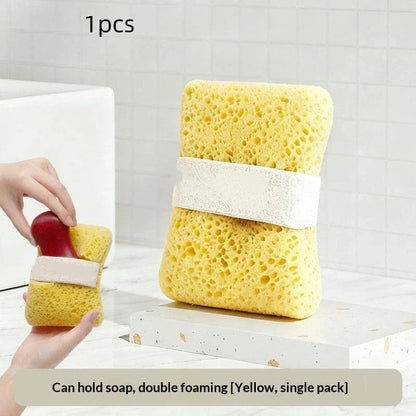 New Ultra Soft Texture Bath Sponge Rich Foaming No Loose Fibers Body Scrubber Multi-use Shower Foaming Tool Gentle Exfoliation