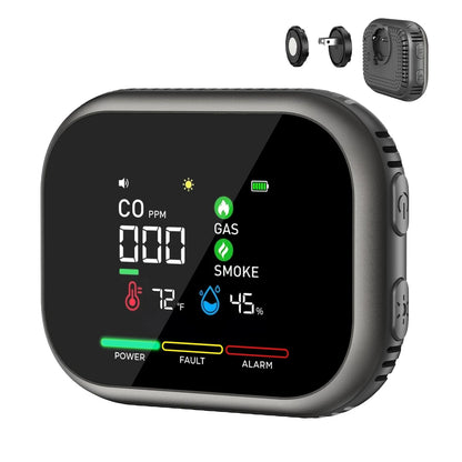 Portable Multi-Gas Alarm with LCD Display & Battery Backup
