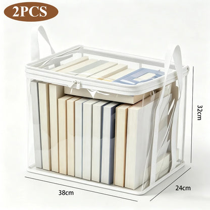 🔥Last Day 49% OFF📦Portable Large Heavy-Duty Thick Plastic Clear Storage Box with Hinged Lid | Home, Travel & Camping
