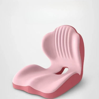 🪑 Ergonomic Memory Foam Seat Cushion with Back Support – Stay Comfortable All Day, Perfect for Office, Car & Home ✨
