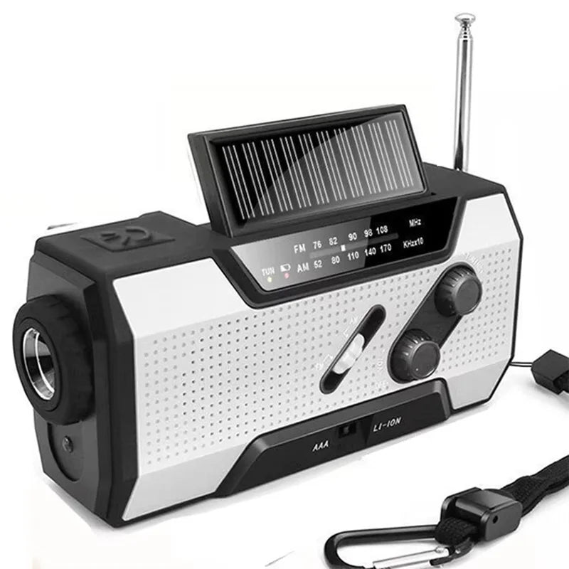 Multifunctional Outdoor Solar Emergency Hand Crank Radio