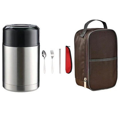🍲 50% OFF NOW!🔥 316 Stainless Steel Food Jar – Vacuum Insulated & Leak-Proof – Thermal Cooking Essential 🥄