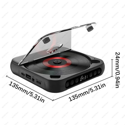 💿50% OFF | Retro Portable Bluetooth 5.3 CD Player – Lossless Clear Sound, 2000mAh Rechargeable Battery, Play All CD & MP3 Discs!