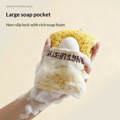 New Ultra Soft Texture Bath Sponge Rich Foaming No Loose Fibers Body Scrubber Multi-use Shower Foaming Tool Gentle Exfoliation