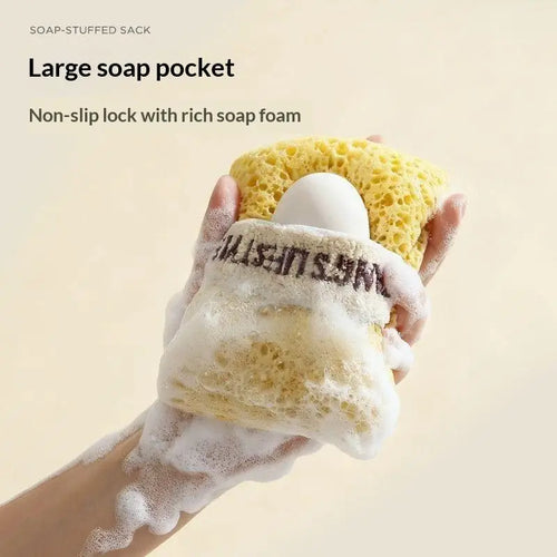 New Ultra Soft Texture Bath Sponge Rich Foaming No Loose Fibers Body Scrubber Multi-use Shower Foaming Tool Gentle Exfoliation