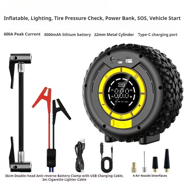 2-in-1 Car Jump Starter & Tire Inflator