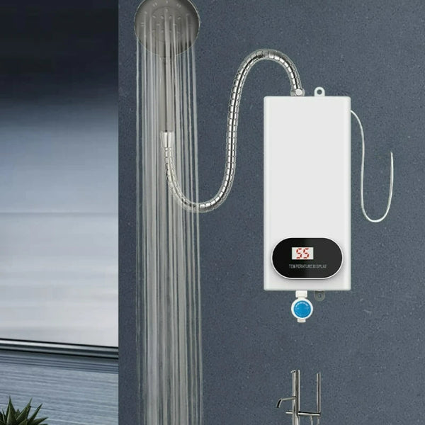 🎉 2026 Sale — Over 15,000 Sold!💧 Compact Tankless Instant Electric Water Heater‑LED Temperature Display with Multi‑Safety Protection ✨