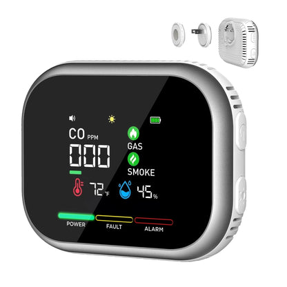 Portable Multi-Gas Alarm with LCD Display & Battery Backup