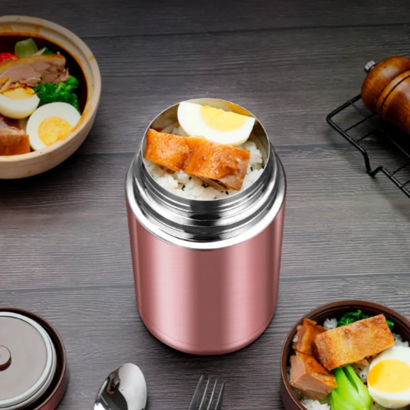 🍲 50% OFF NOW!🔥 316 Stainless Steel Food Jar – Vacuum Insulated & Leak-Proof – Thermal Cooking Essential 🥄