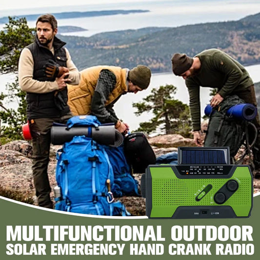 Multifunctional Outdoor Solar Emergency Hand Crank Radio
